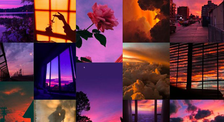 sunset skyline collage of best cities to find love