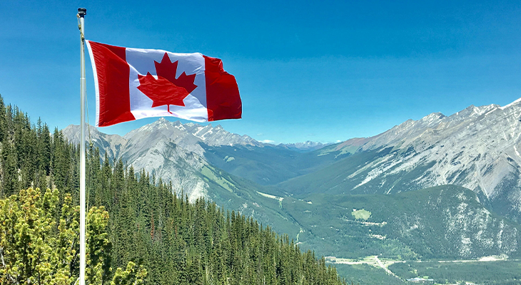Best cities to visit in Canada - skyline montage with Toronto, Vancouver, Banff