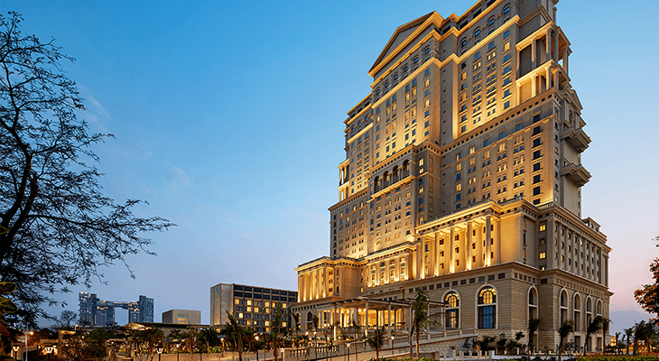 ITC Royal Bengal hotel exterior during a staycation in Kolkata
