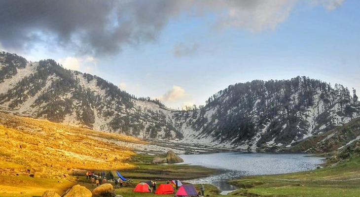 Kareri Lake trek route from Kareri village