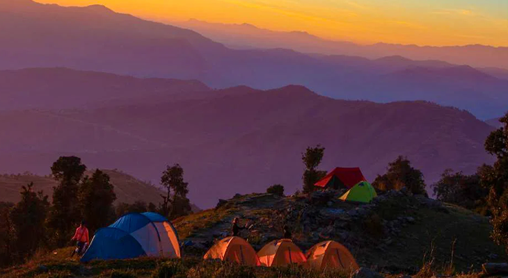 Nag Tibba trek route from Pantwari
