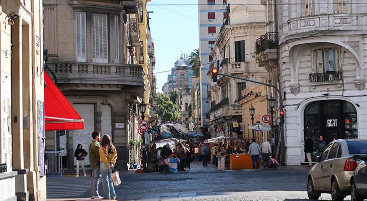 South America travel safety guide showing safe destinations including Argentina Buenos Aires, Uruguay Montevideo, and Chile Santiago