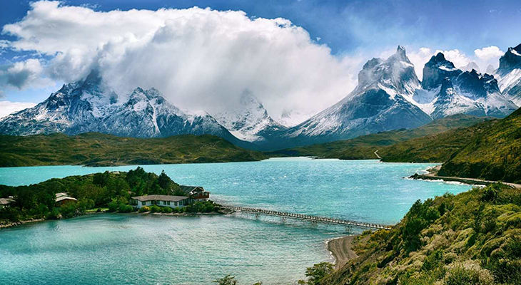 Panoramic view of Torres del Paine National Park