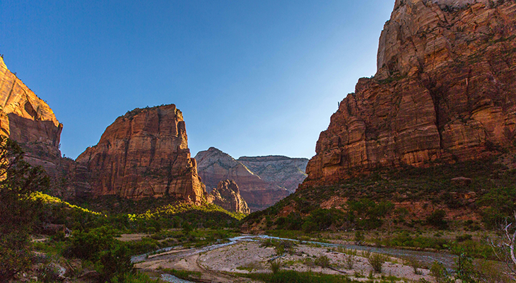 Zion National Park road trip valley view